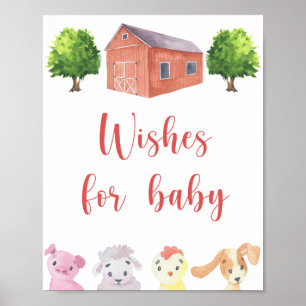 Landwirtschaft - Wünsche für Kinder Poster