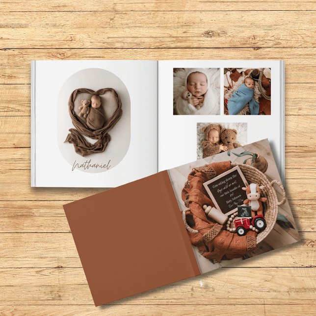 Landwirtschaftlich gewebter Baby-Fotoalbum-Andenke Gästebuch (Von Creator hochgeladen)