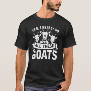 Landwirtschaftliche Bauer Ziege Zuchtziege T-Shirt