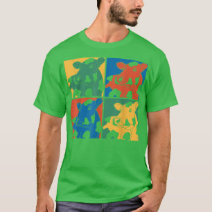 Landwirtschaftliche Betriebe Bauer Rinder Pop Art T-Shirt