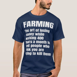 Landwirtschaftliche Definition Witziger Bauer Land T-Shirt