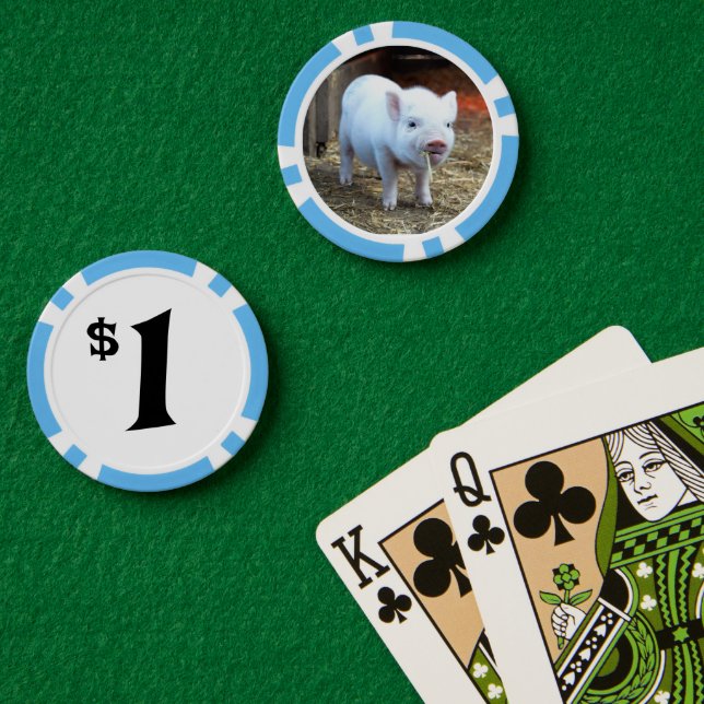 Landwirtschaftliche Haltungsbetriebe Schweinefleis Pokerchips (Pokertisch (doppelt))