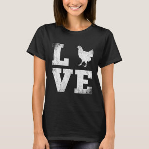 Landwirtschaftliche Henne Farm Tiere Lover Bauer L T-Shirt