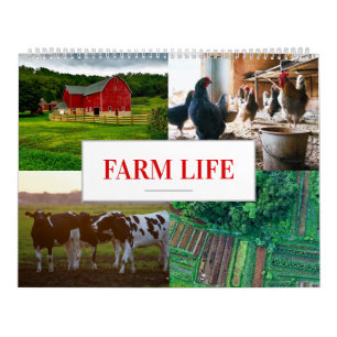 Landwirtschaftliche Kalender Zuhause Wall Farm Lif