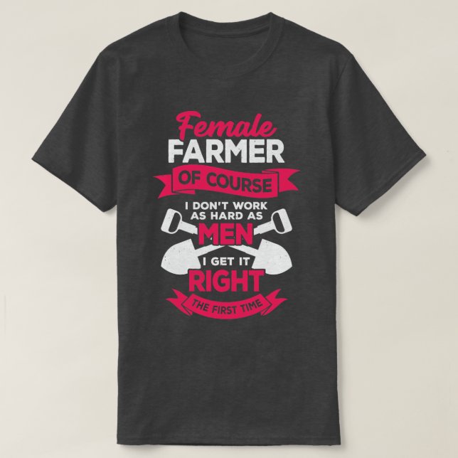 Landwirtschaftliche Landwirtschaft Bauer Mädchen G T-Shirt (Design vorne)