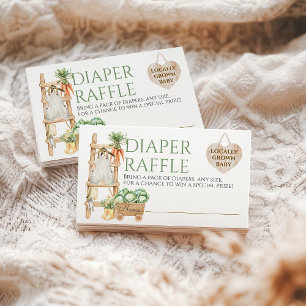 Landwirtschaftliche Landwirtschaft Rustikale Babyd Begleitkarte