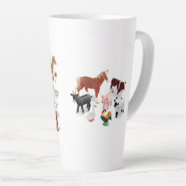 Landwirtschaftliche Lebensdauer Latte Tasse