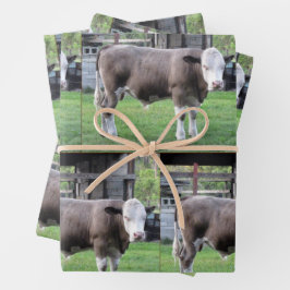 Landwirtschaftliche Nutzungsdauer - Bull - Umschla Geschenkpapier Set