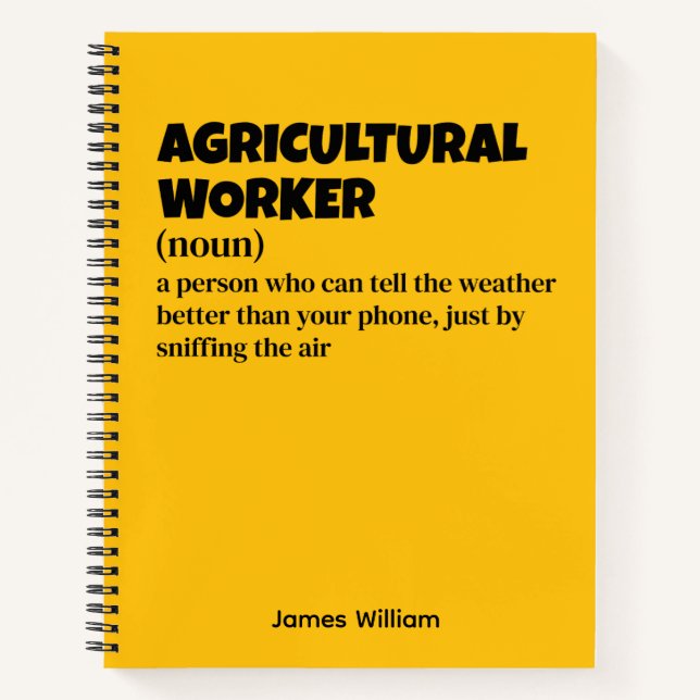 Landwirtschaftliche Nutzungsdauer - Definition der Notizbuch (Vorderseite)