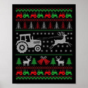 Landwirtschaftliche Rentierfarm Bauer Ugly Ch Poster