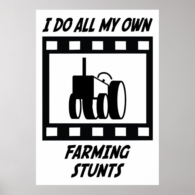 landwirtschaftliche Stunts Poster (Vorne)