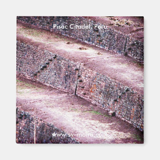 Landwirtschaftliche Terrassen, Pisac Citadel, Peru Magnet