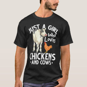 Landwirtschaftliche Tier Mädchen Landwirtin Frauen T-Shirt