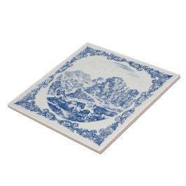 Landwirtschaftliche Tiere Landszene Vintage Delft  Fliese