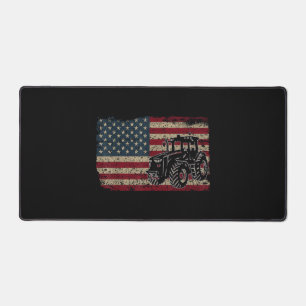 Landwirtschaftliche Traktoren USA-Flagge Patriotis Schreibtischunterlage