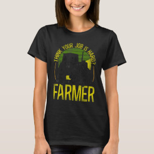 Landwirtschaftlicher Bauer Traktor Vintage Retro D T-Shirt