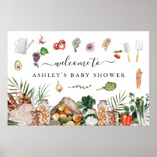 Landwirtschaftlicher Markt   Babydusche Poster