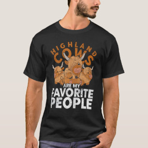 Landwirtschaftliches Tier Bauer Schottisches Hoch T-Shirt