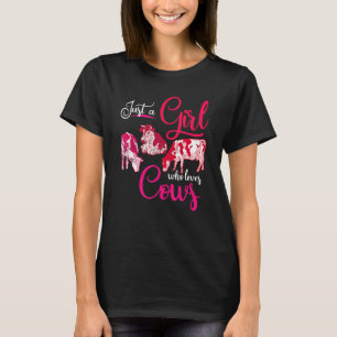 Landwirtschaftliches Tier Kuh Frauen Mädchen Kuh T-Shirt