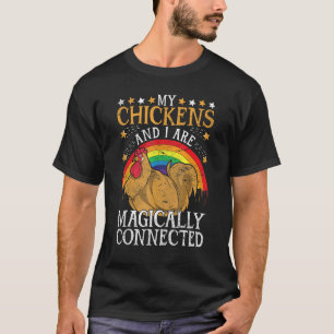 Landwirtschaftliches Tier Regenbogen Geflügel Voge T-Shirt