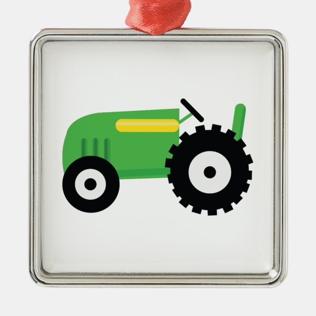 Landwirtschafts-Traktor Ornament Aus Metall (Vorne)