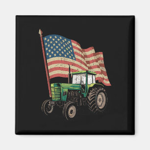 Landwirtschaftsbetrieb Traktor US Flagge Traktor A Magnet