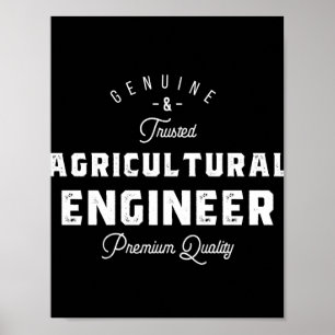 Landwirtschaftsingenieur, cool, Ingenieur, Ingenie Poster