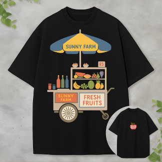 Landwirtschaftsmarkt-Ästhetik Frische Früchte Sonn T-Shirt