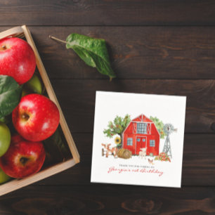 Landwirtschaftsthema   Birthday Party Serviette