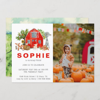 Landwirtschaftsthema | Einladung zum Geburtstag vo