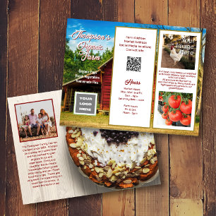 Landwirtschaftsunternehmen Broschüre QR-Code Fotos