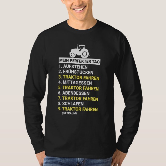 Landwurt Traktor für Bauer T-Shirt (Vorderseite)
