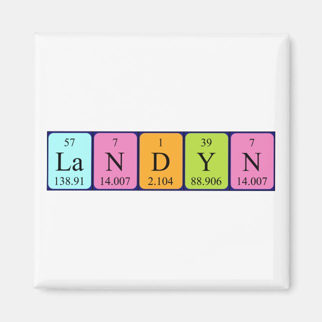 Landyn Periodenmagnetmagnet Magnet (Vorne)