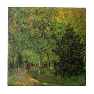 Lane in Public Garden, Arles von Vincent van Gogh Fliese