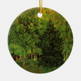 Lane in Public Garden, Arles von Vincent van Gogh Keramik Ornament