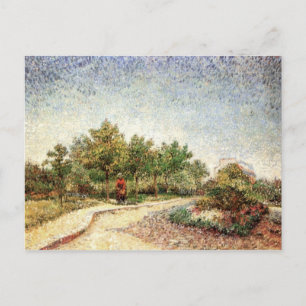 Lane in Voyer d'Argenson Park, Vincent van Gogh Postkarte