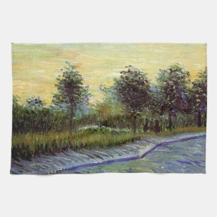 Lane in Voyer d'Argenson Park von Vincent van Gogh Geschirrtuch