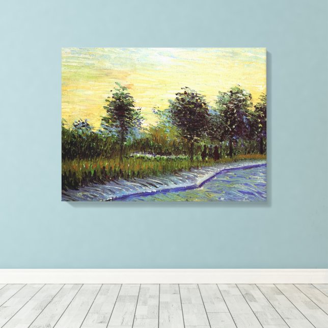 Lane in Voyer d'Argenson Park von Vincent van Gogh Leinwanddruck (Insitu (Holzboden))