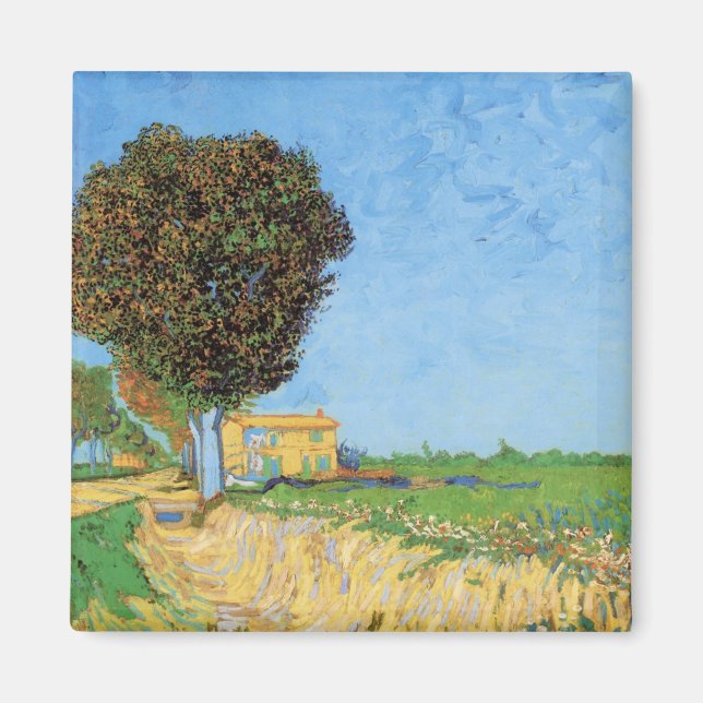 Lane Near Arles von Vincent van Gogh Magnet (Vorne)