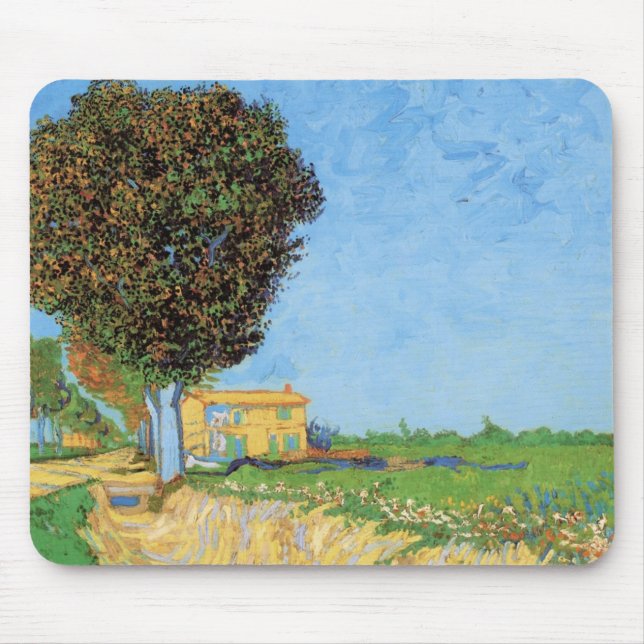 Lane Near Arles von Vincent van Gogh Mousepad (Vorne)