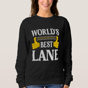 Lane Surname Funny Team Familie Nachname World's B Sweatshirt