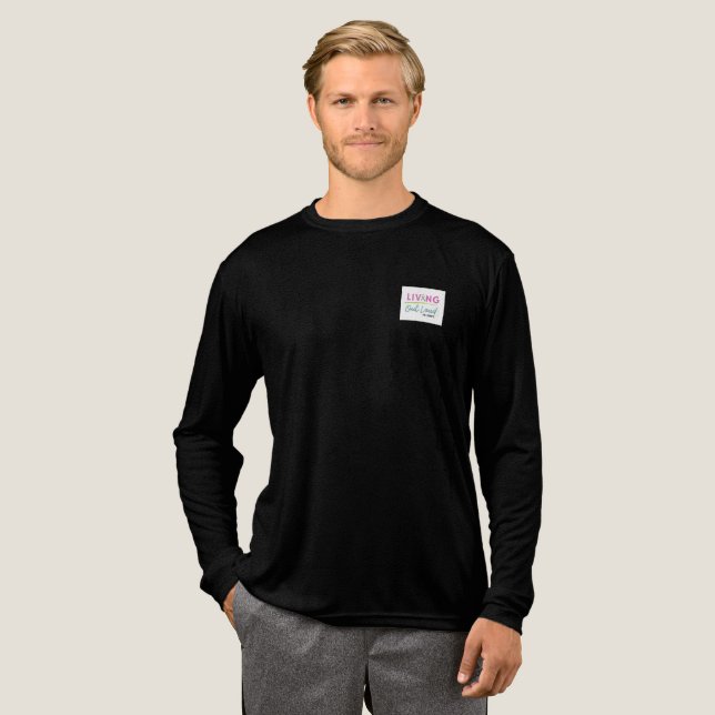 Lang abgelöstes Shirt - QR-Code (Volle Vorderseite)