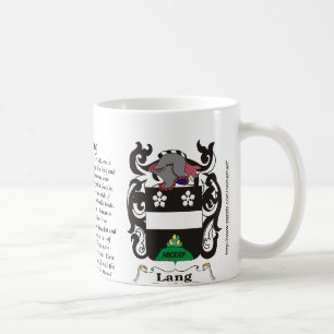 Lang Familien-Wappen Tasse