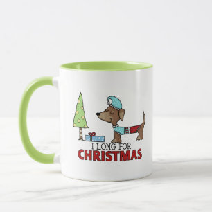 Lang für die Weihnachtszeit-Dackel Tasse