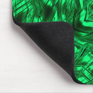 Lang gekrümmte Linien, die Stern auf grünen metall Mousepad