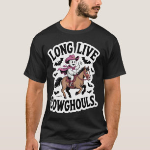 Lang lebe Cowghouls Geist auf Pferd Lustiges Hallo T-Shirt