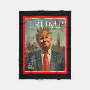 Lang lebe der König Trump Fleecedecke