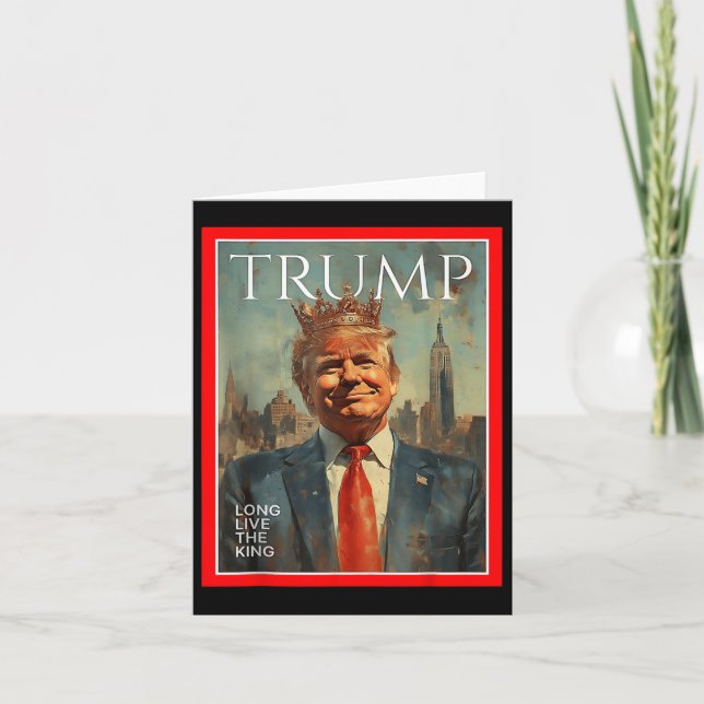 Lang lebe der König Trump Karte (Vorderseite)