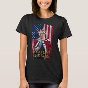 Lang lebe der König Vintage Retro Trump Portrait 4 T-Shirt