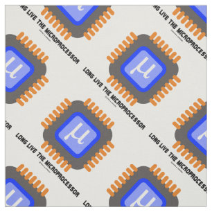 Lang lebe der Mikroprozessor Mikrochip Geek Spaß Stoff